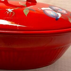 Tracy Jolly Ol Snowy covered casserole dish 1.75 quart